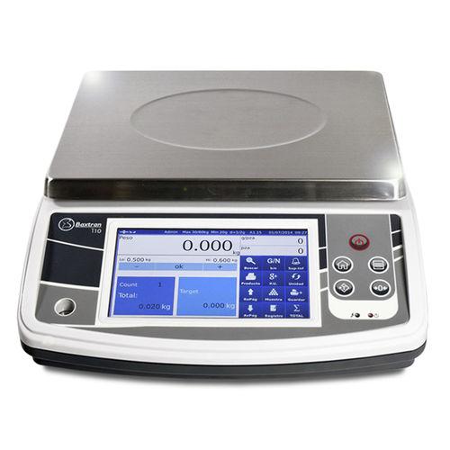 counting scales / with touch screen / stainless steel pan / piece counting function