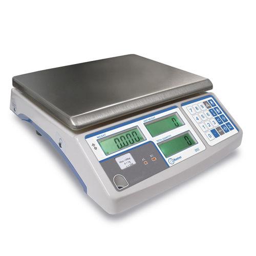 counting scales / with LCD display / stainless steel pan / piece counting function