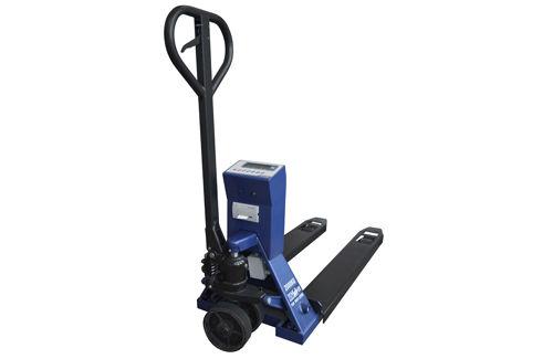 hand pallet truck / with printer / steel / scale