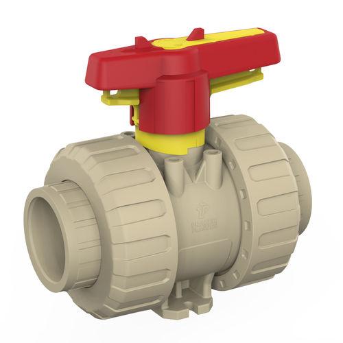 ball valve / manual / modular / PP