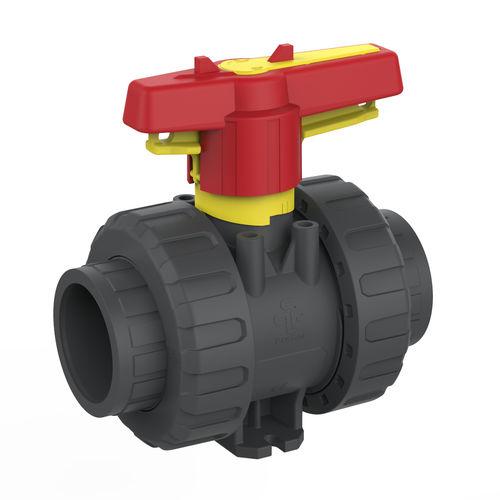 ball valve / manual / modular / PVC