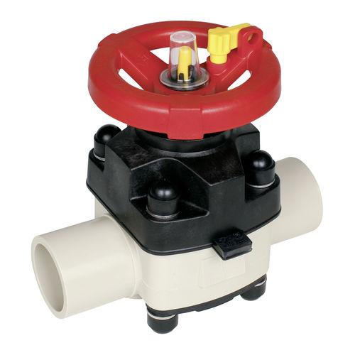 diaphragm valve / handwheel / for slurry / PP