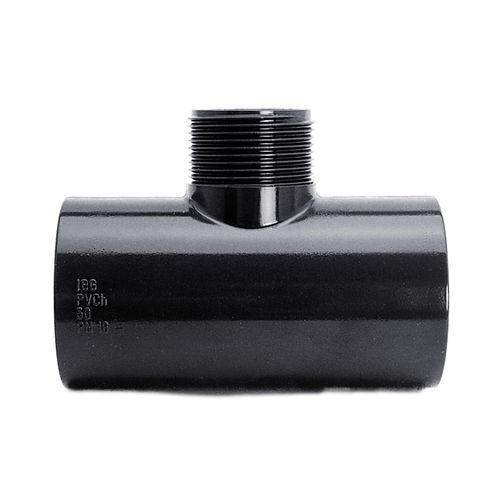 socket fitting / male / threaded / T
