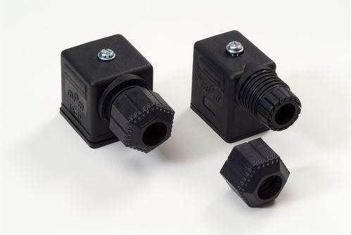 electric connector / rectangular / DIN / for solenoid valves