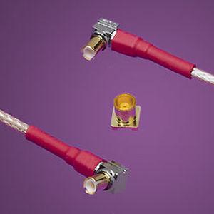 MCX connector / wire-to-board / elbow / snap-on