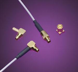 coaxial connector / snap-on / micro-miniature / MMCX