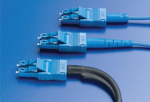 fiber optic connector / snap-on / LC / high-density