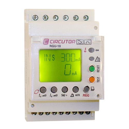 earth-leakage protection relay / current / digital / DIN rail