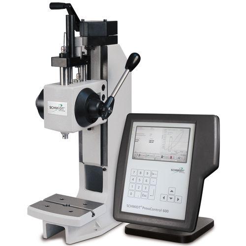 manual press / with stroke force monitoring / C-frame