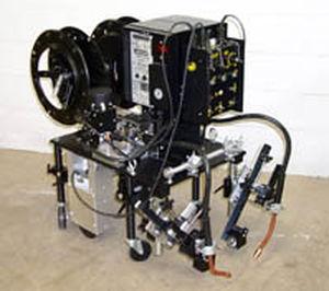 continuous welding carriage / with wire feeder