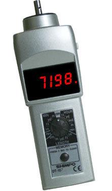 contact tachometer / with LED display / hand / 5-digit