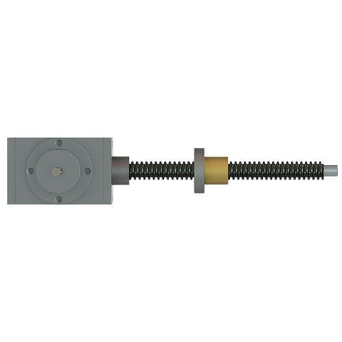 bevel gear screw jack / cubic / rotating screw / translating ball screw