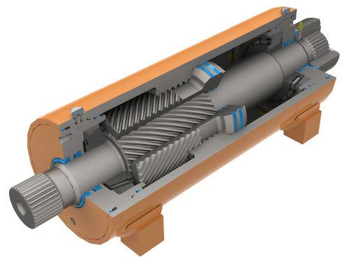 rotary actuator / hydraulic / rack-and-pinion / double-acting