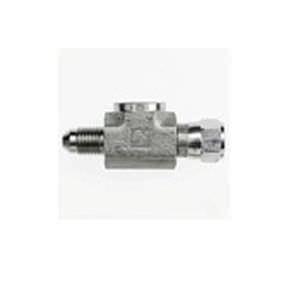 threaded fitting / T / 37° flare / steel