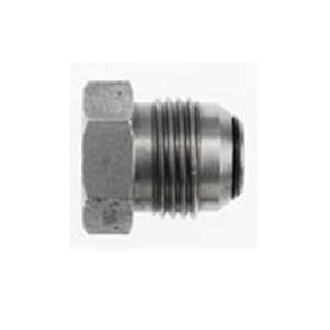 threaded fitting / straight / 37° flare / steel