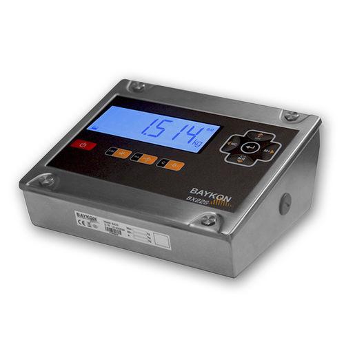 LCD display weight indicator / IP67 / stainless steel / battery-powered