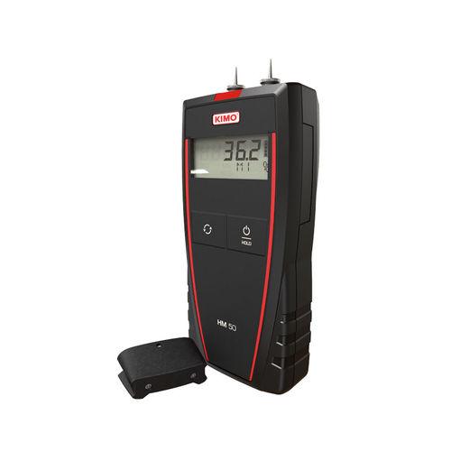 wood moisture meter / pin / hand / with digital display