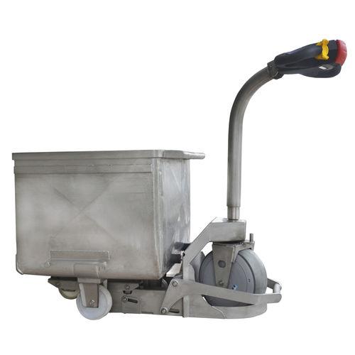 transfer cart / handling / for Euro containers / for waste container