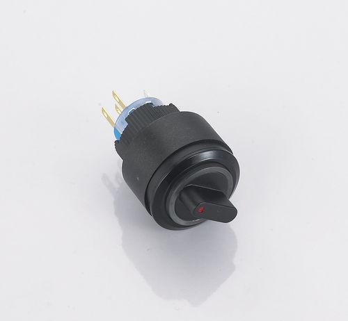 selector knob push-button switch / 3-position