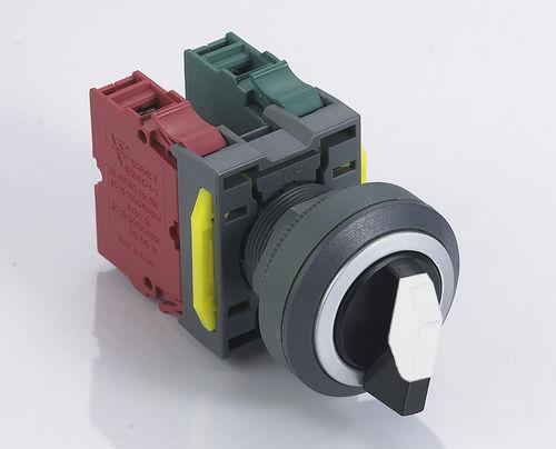 momentary push-button switch / selector / 2-pole
