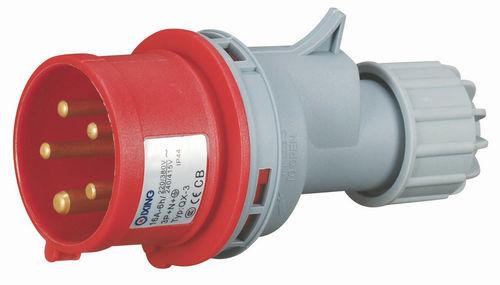 straight power plug / male / industrial