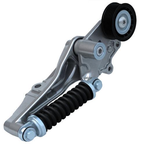 belt tensioner / with hydraulic damping / for heavy loads