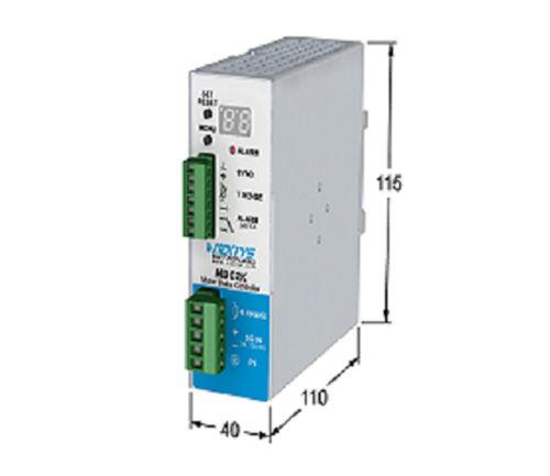 DIN rail-mounted motor brake controller