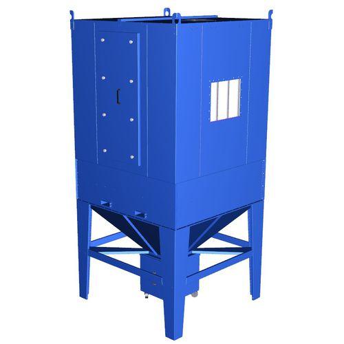 bag dust collector / mechanical shaker cleaning / compact / industrial