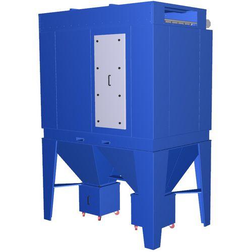 bag dust collector / pneumatic backblowing / high-efficiency / self-cleaning