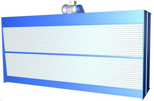 open paint booth / activated carbon filter / for the chemical industry