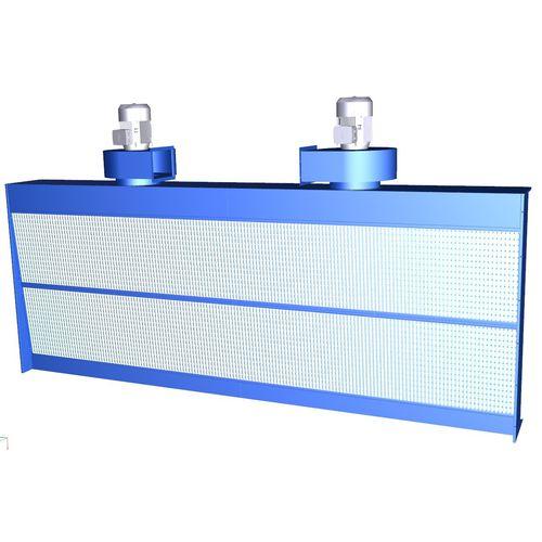 open paint booth / dry filter / activated carbon filter / for the chemical industry