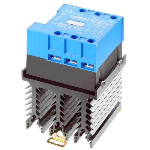 power contactor / solid-state / three-phase / DIN rail