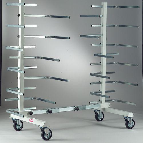 transport cart / storage / multipurpose / galvanized steel