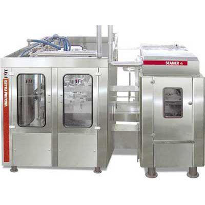 automatic vacuum can filler and seamer