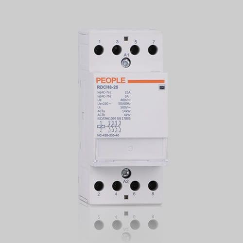 power contactor / AC / DIN rail / modular