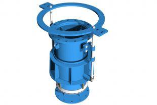 pinch valve / electrically-actuated / regulating / flange