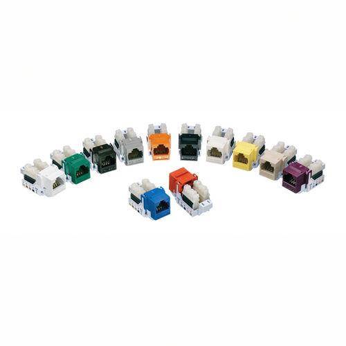 network connector / square / jack / category 3