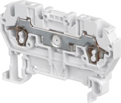 spring terminal block / DIN rail-mounted / fused