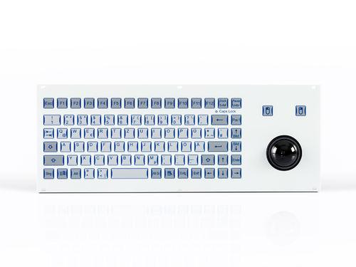 rack-mount keyboard / 85-keys / with trackball / IP65