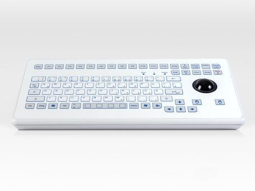 desktop keyboard / 88-key / short-travel / with trackball