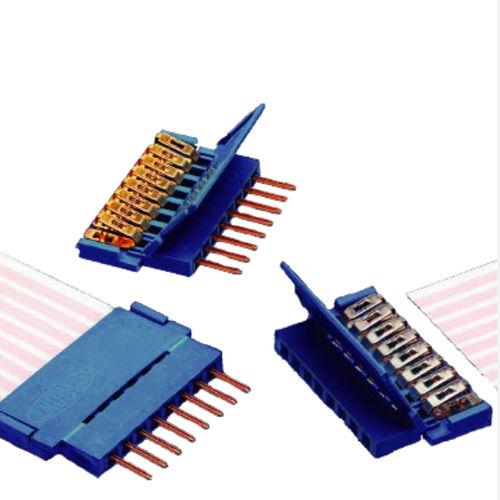 board-to-wire connector / flat / rectangular / crimp