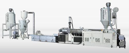 plastics recycling extrusion line / for HDPE