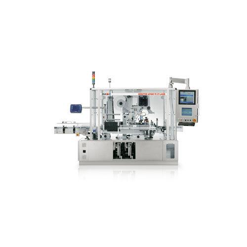 top labelling machine / linear / for self-adhesive labels / for cartons