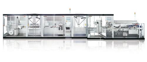 automatic thermoformer / roll-fed / for pharmaceuticals packaging / compact