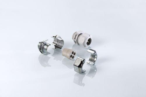 cable gland / strain relief / plastic / split