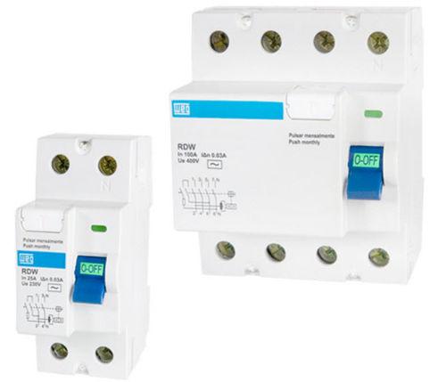 multi-pole residual current circuit breaker / earth-leakage / modular / molded case