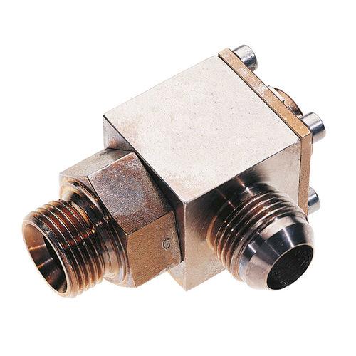 water rotary union / low-pressure / brass / stainless steel