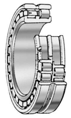 ball bearing / roller / double-row / steel