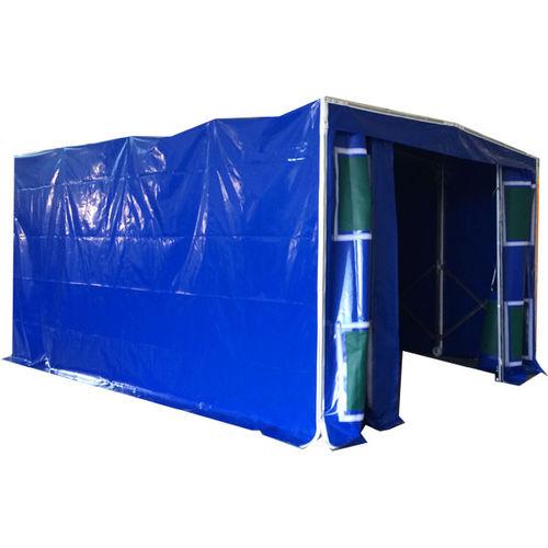 retractable paint tunnel / filter / space saving