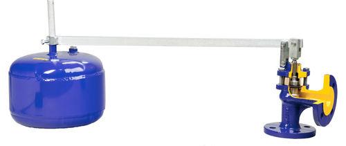 float valve / flange / angle seat / cast iron